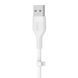 Кабель USB-A > Lightning заряджання/синхронізації Belkin 1м, силіконовий з кліпсою, білий (CAA008BT1MWH) 368190 фото 21