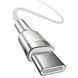 Кабель Baseus Cafule Metal Type-C To Type-C 100W (CATJK-C02) White 1m 244590 фото 2