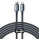 Кабель Baseus Crystal Shine Series Fast Charging Data USB кабель Type-C To IP 20W 2m (CAJY000301) Black 255225 фото 1