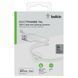 Кабель USB-A > Lightning заряджання/синхронізації Belkin 1м, силіконовий з кліпсою, білий (CAA008BT1MWH) 368190 фото 2