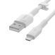 Кабель USB-A > Lightning заряджання/синхронізації Belkin 1м, силіконовий з кліпсою, білий (CAA008BT1MWH) 368190 фото 18