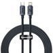 Кабель Baseus Crystal Shine Series Fast Charging Data USB кабель Type-C To IP 20W 2m (CAJY000301) Black 255225 фото 3
