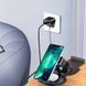 Бездротовий зарядний пристрій Choetech Magnetic 3 in 1 magnetic Wireless Charging Stand (T587-F) Black 267183 фото 5