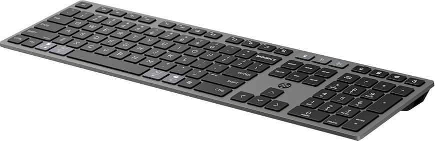 Клавіатура мембранна HP 720 Multi-Device Rechargeable, 109key, WL/BT, EN/UK, чорний (9T5B1AA) 366744 фото
