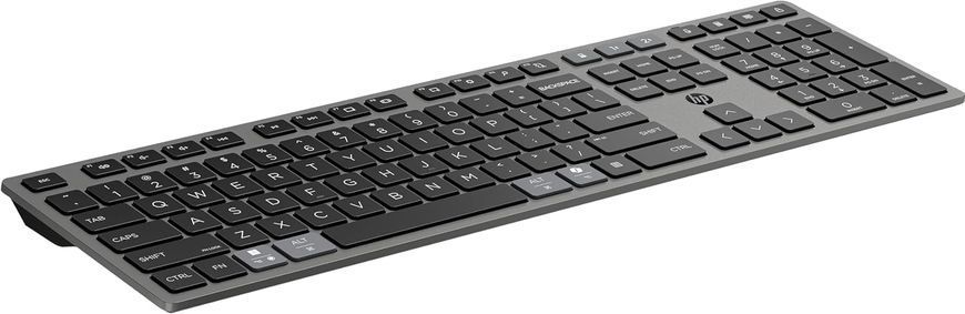 Клавіатура мембранна HP 720 Multi-Device Rechargeable, 109key, WL/BT, EN/UK, чорний (9T5B1AA) 366744 фото