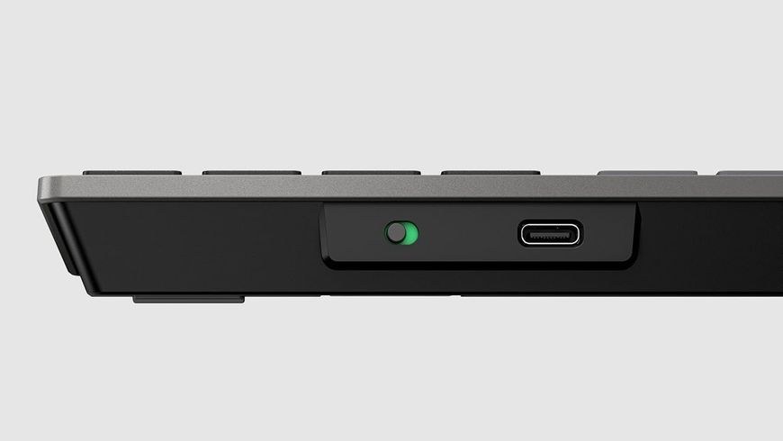 Клавіатура мембранна HP 720 Multi-Device Rechargeable, 109key, WL/BT, EN/UK, чорний (9T5B1AA) 366744 фото