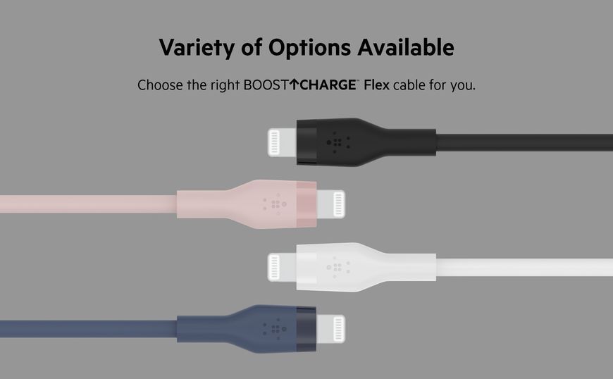 Кабель USB-A > Lightning заряджання/синхронізації Belkin 1м, силіконовий з кліпсою, білий (CAA008BT1MWH) 368190 фото