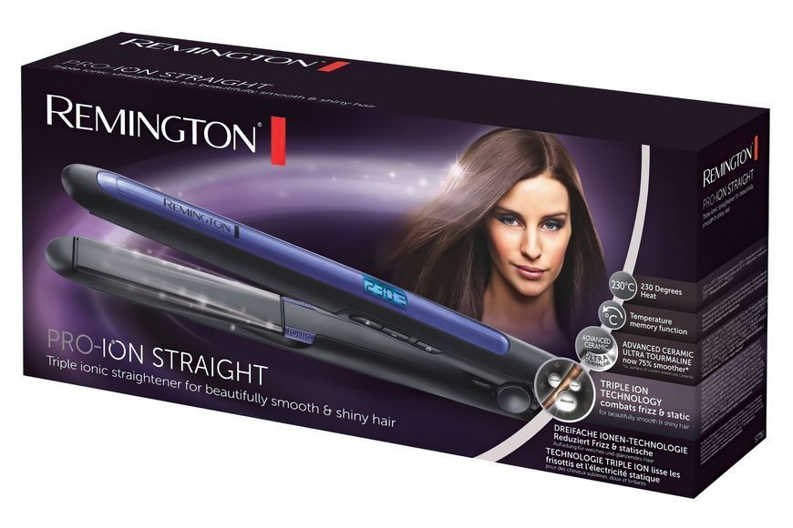 Випрямляч Remington Pro Ion, 150-230С, кераміка, турмалін , чорний (S7710) 372616 фото