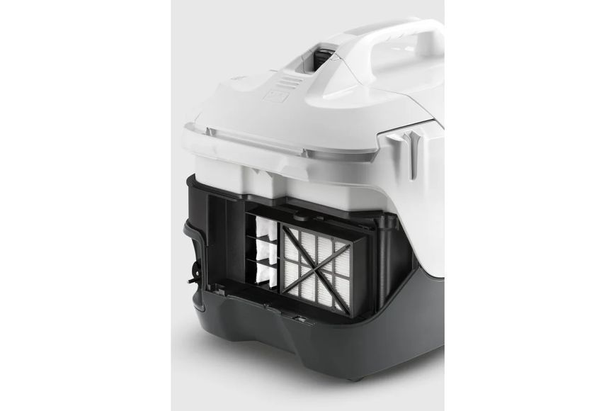 Пилосос Karcher миючий DS 6 Plus, 650Вт, конт пил -0.6л, вода -2 л, НЕРА, білий (1.195-252.0) 373428 фото