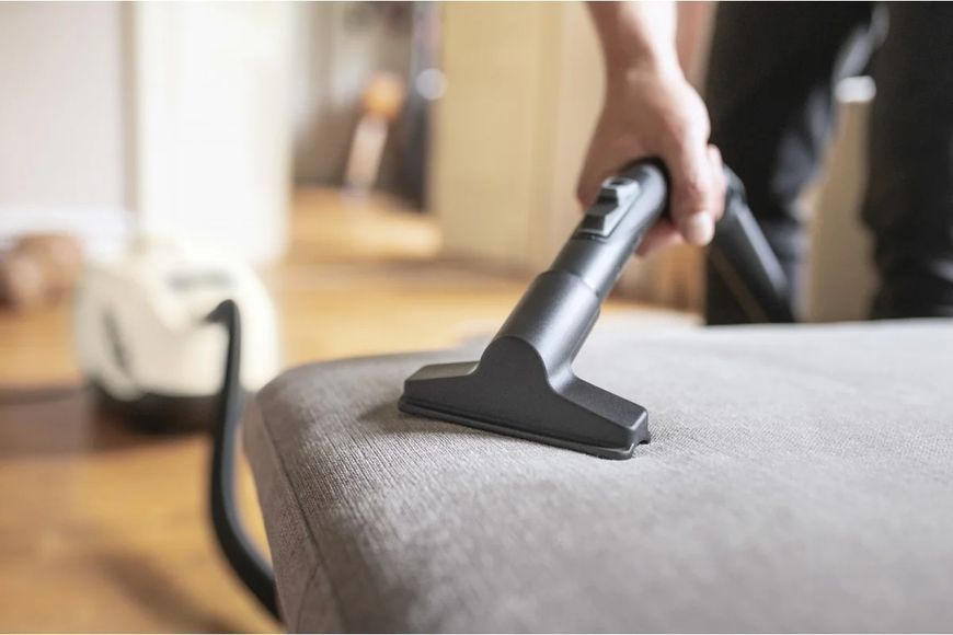 Пилосос Karcher миючий DS 6 Plus, 650Вт, конт пил -0.6л, вода -2 л, НЕРА, білий (1.195-252.0) 373428 фото