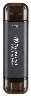 ssd зовнішній TRANSCEND 1TB ESD310C, USB 10Gbps, Type C/A Сірий 317795 фото