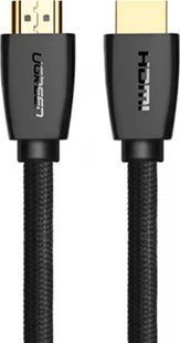 Кабель UGREEN HD118 HDMI High-End Cable Nylon Braid 5m (40412) Black 317287 фото