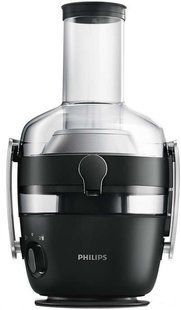 Соковитискач Philips Avance Collection відцентрований 1000Вт, чаша-1л, жмих-2.1л, жолоб на ціле яблуко, пластик, чорний (HR1919/70) 369093 фото