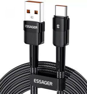 Кабель ESSAGER Star 7A Type-C USB Cable 2m (EXCT-XCA01) Black 315514 фото