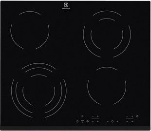 Варильна поверхня Electrolux електрична склокерамічна, 60см, чорний (EHF6343FOK) 368423 фото