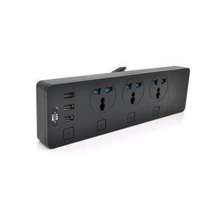 Фільтр живлення Voltronic ТВ-Т11/19740 3 розетки, 3 USB, 2 м, Black 329482 фото