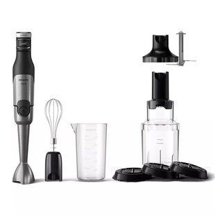 Блендер Philips заглибний Series 5000, 1200Вт, 4в1, чопер XL, спіралайзер, чорний (HR2684/00) 367378 фото