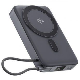 Зовнішній MagSafe Акумулятор Proove 10000mAh 35W OverPower Qi2 (PBOP35012105) Grey 359561 фото
