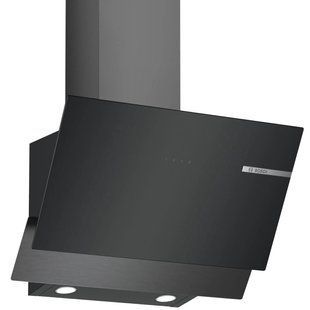Витяжка Bosch похила, 60см, 616 м.куб/год, чорний (DWK65AD30R) 375887 фото