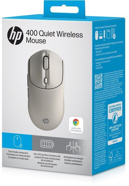 Миша HP 400 Quiet, WL/BT, maple 387642 фото