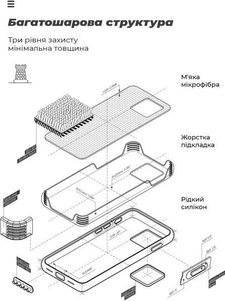 Чохол ArmorStandart ICON Lavender (ARM82305) для Xiaomi Redmi Note 14 5G 343976 фото