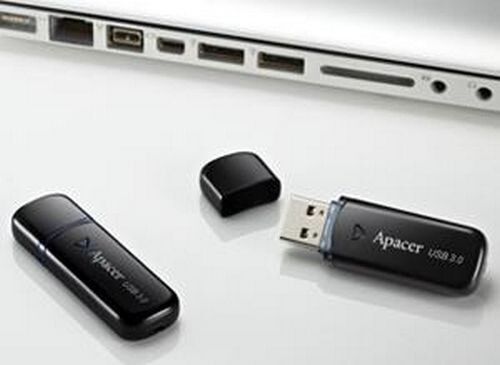 Флеш-пам'ять USB Apacer AH355 32GB Black USB3.0 (AP32GAH355B-1) 318470 фото