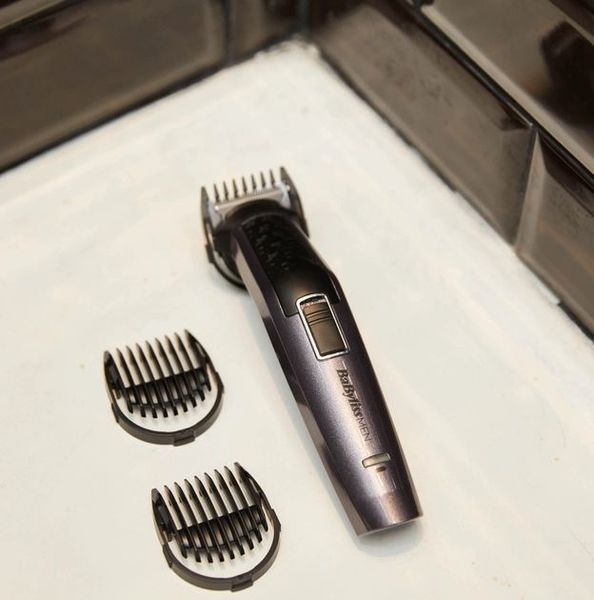 Набір для стрижки Babyliss, для бороди, вусів, голови, носа і тіла, акум., вібраційний мотор, насадок-9, сталь, сірий (MT727E) 371318 фото