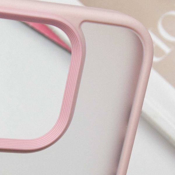TPU+PC чохол Metal Buttons для Apple iPhone 16 Pro Max (6.9") Рожевий 318274 фото