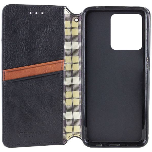 Шкіряний чохол-книжка GETMAN Cubic (PU) для ZTE Nubia V60 Чорний 358708 фото