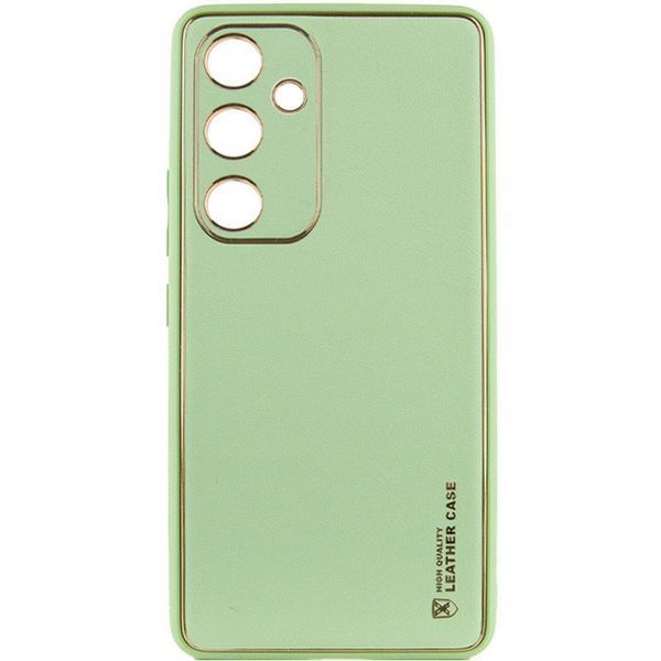 Шкіряний чохол Xshield для Samsung Galaxy S24 Зелений / Pistachio 288497 фото