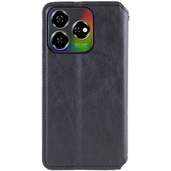Шкіряний чохол-книжка GETMAN Cubic (PU) для ZTE Nubia V60 Чорний 358708 фото