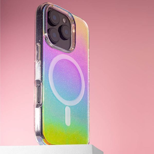 Чохол TPU Galaxy Sparkle (MagFit) для Apple iPhone 16 Pro (6.3") Chroma+Glitter 353721 фото