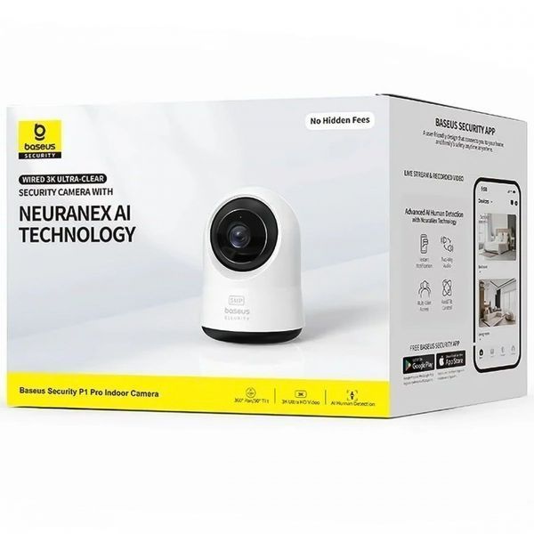 Камера Baseus Security P1 Pro Indoor 3K (Adapter not Included) (S0TV022130) White 347072 фото