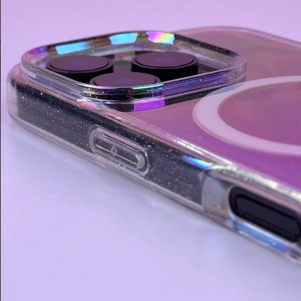 Чохол TPU Galaxy Sparkle (MagFit) для Apple iPhone 16 Pro (6.3") Chroma+Glitter 353721 фото