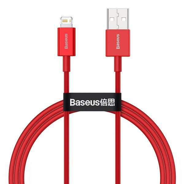 Кабель Baseus Superior Series Fast Charging Lightning 2.4A (1m) (CALYS-A09) Red 247929 фото