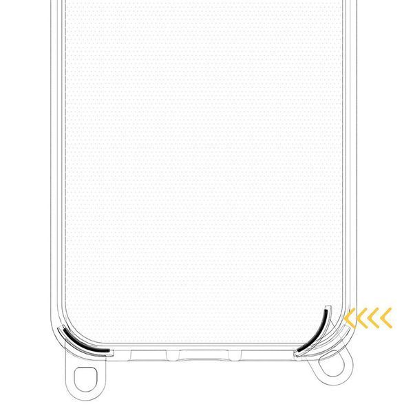 Чохол TPU Transparent with Straps для Apple iPhone 13 Pro Max (6.7") Light Pink 312904 фото