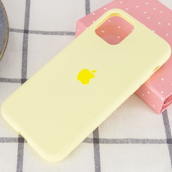 Чохол Silicone Case Full Protective (AA) для Apple iPhone 11 Pro Max (6.5") Жовтий / Mellow Yellow 197717 фото