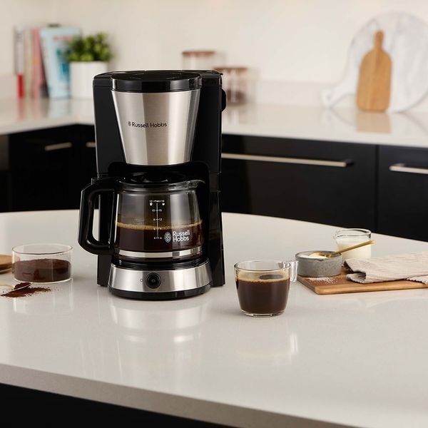 Кавоварка Russell Hobbs&nbsp;Heaton, 1.25л, мелена, чорно-срібний (27400-56) 372787 фото