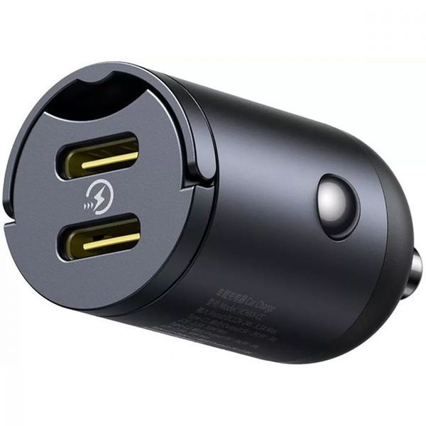 АЗП Baseus Tiny Star Mini Car Charger 2xType-C 30W black 361573 фото