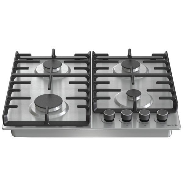 Варильна поверхня Gorenje газова, 60см, чавун, нерж (G642ABX) 366493 фото