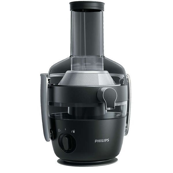 Соковитискач Philips Avance Collection відцентрований 1000Вт, чаша-1л, жмих-2.1л, жолоб на ціле яблуко, пластик, чорний (HR1919/70) 369093 фото