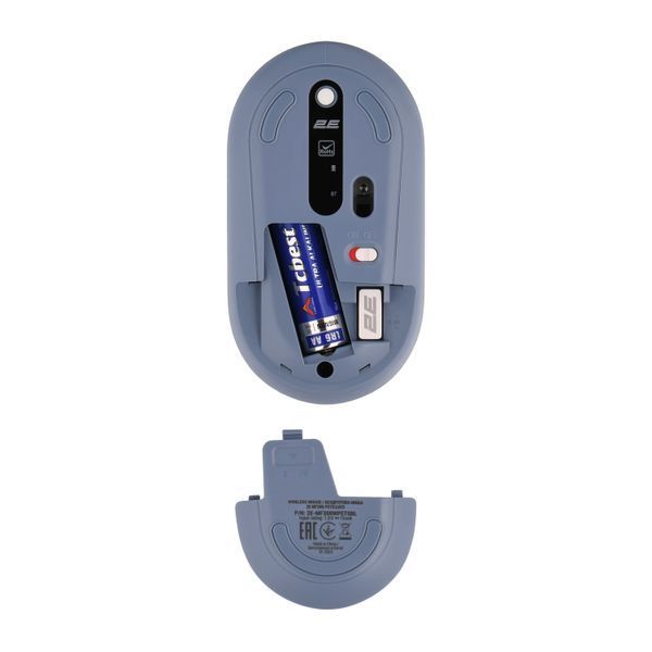 Миша 2E MF300 PETS:CATS Silent WL BT, синій (2E-MF300WPETSBL) 362755 фото