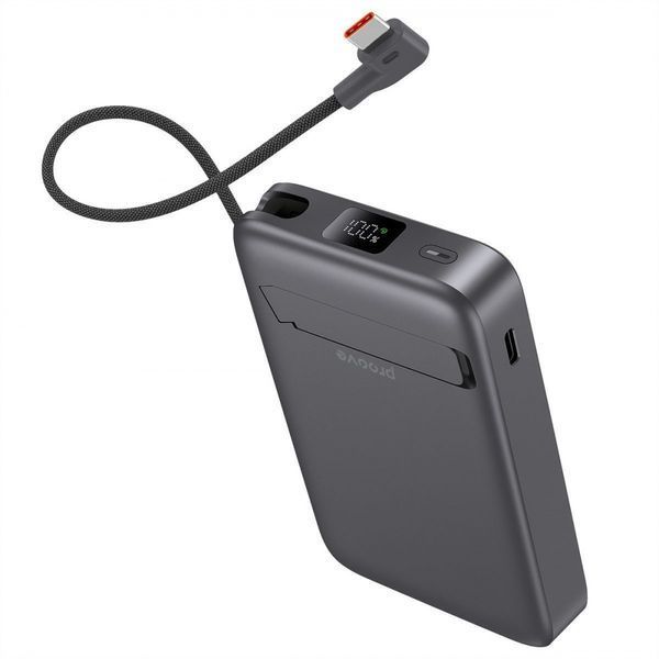 Зовнішній MagSafe Акумулятор Proove 10000mAh 35W OverPower Qi2 (PBOP35012105) Grey 359561 фото