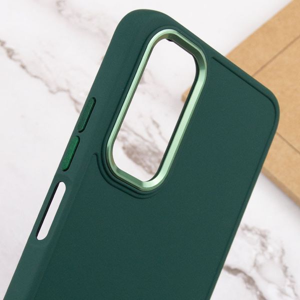 TPU чохол Bonbon Metal Style для Samsung Galaxy A14 4G/5G Зелений / Army green 270315 фото