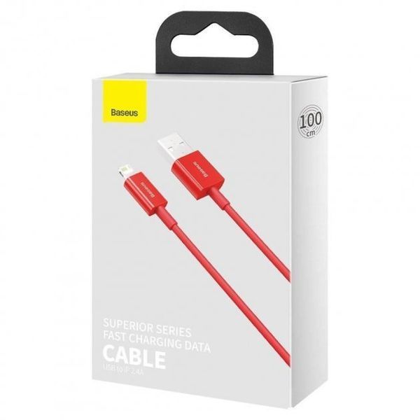 Кабель Baseus Superior Series Fast Charging Lightning 2.4A (1m) (CALYS-A09) Red 247929 фото