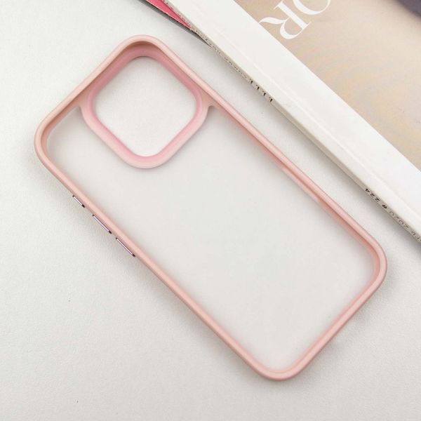 TPU+PC чохол Metal Buttons для Apple iPhone 16 Pro Max (6.9") Рожевий 318274 фото