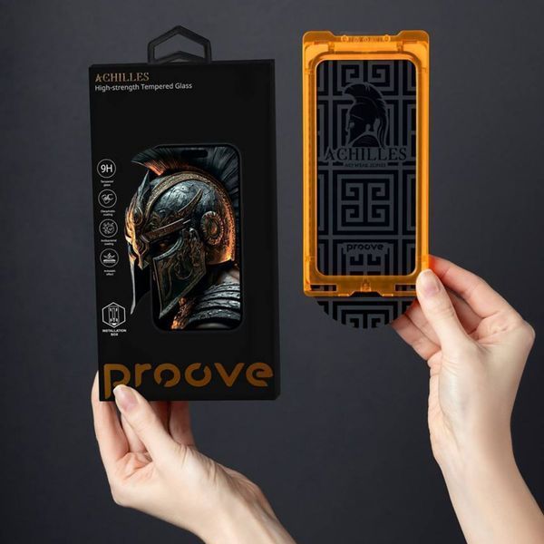 Захисне скло iPhone 16 Pro Proove Achilles Installation Box (PGPAIB16P001) black 346293 фото