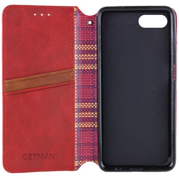 Шкіряний чохол-книжка GETMAN Cubic (PU) для Apple iPhone 7 / 8 / SE (2020) (4.7") Червоний 398557 фото