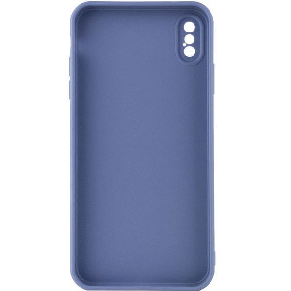 Силіконовий чохол Candy Full Camera для Apple iPhone XS Max (6.5") Блакитний / Mist blue 206017 фото