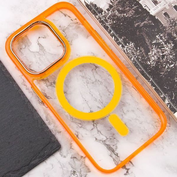 Чохол TPU Iris with MagSafe для Apple iPhone 13 Pro (6.1") Помаранчевий 272129 фото